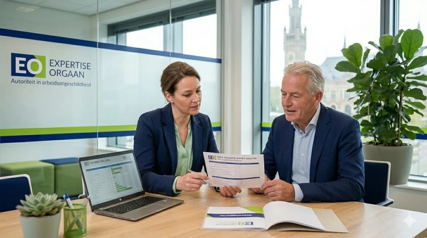 Wmo-indicatie: cliënt en expert bespreken gemeentelijke ondersteuning en zorgvraag.